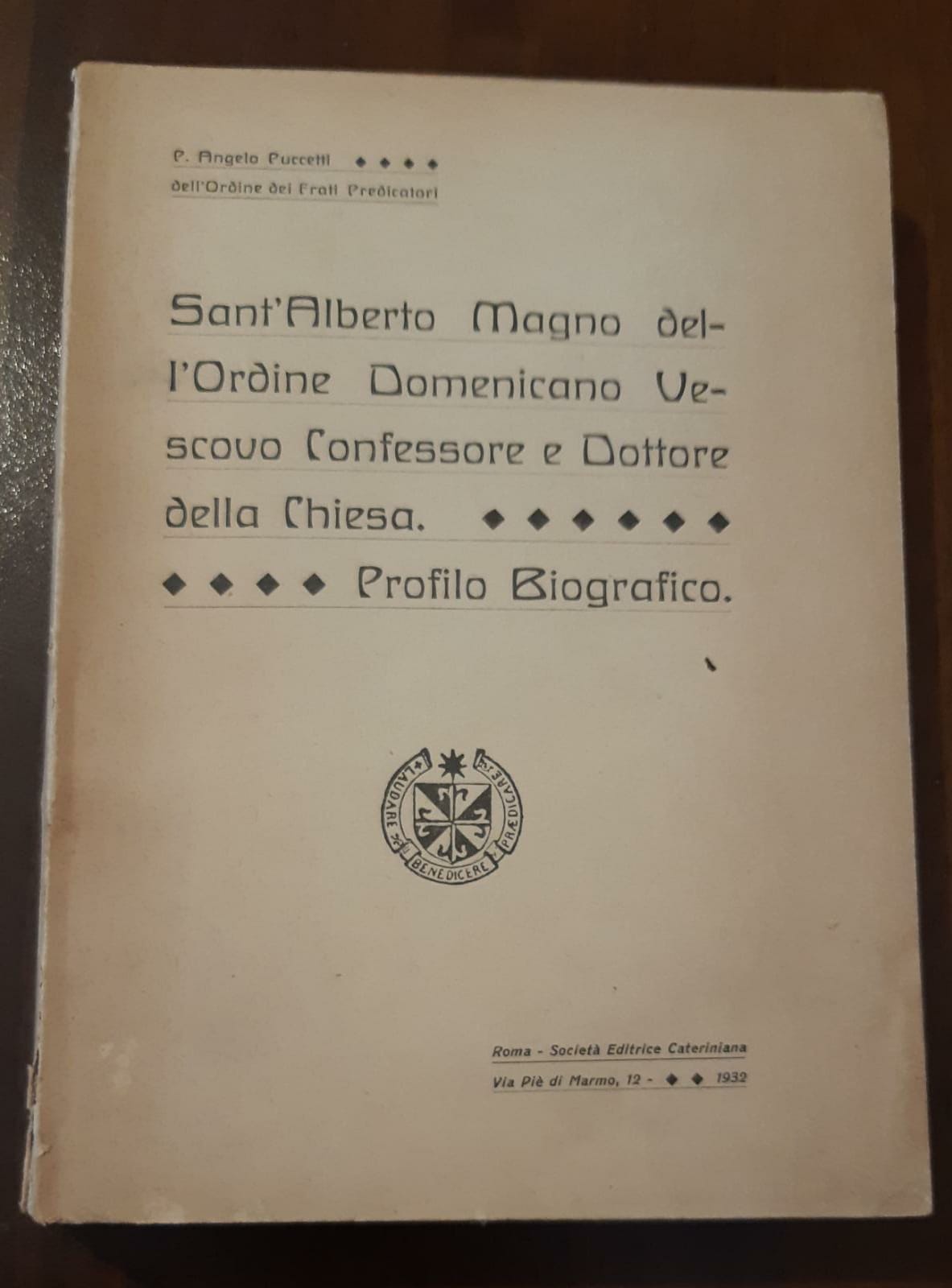 Sant'Alberto Magno l'ordine domenicano vescovo confessore e dottore della chiesa - copertina