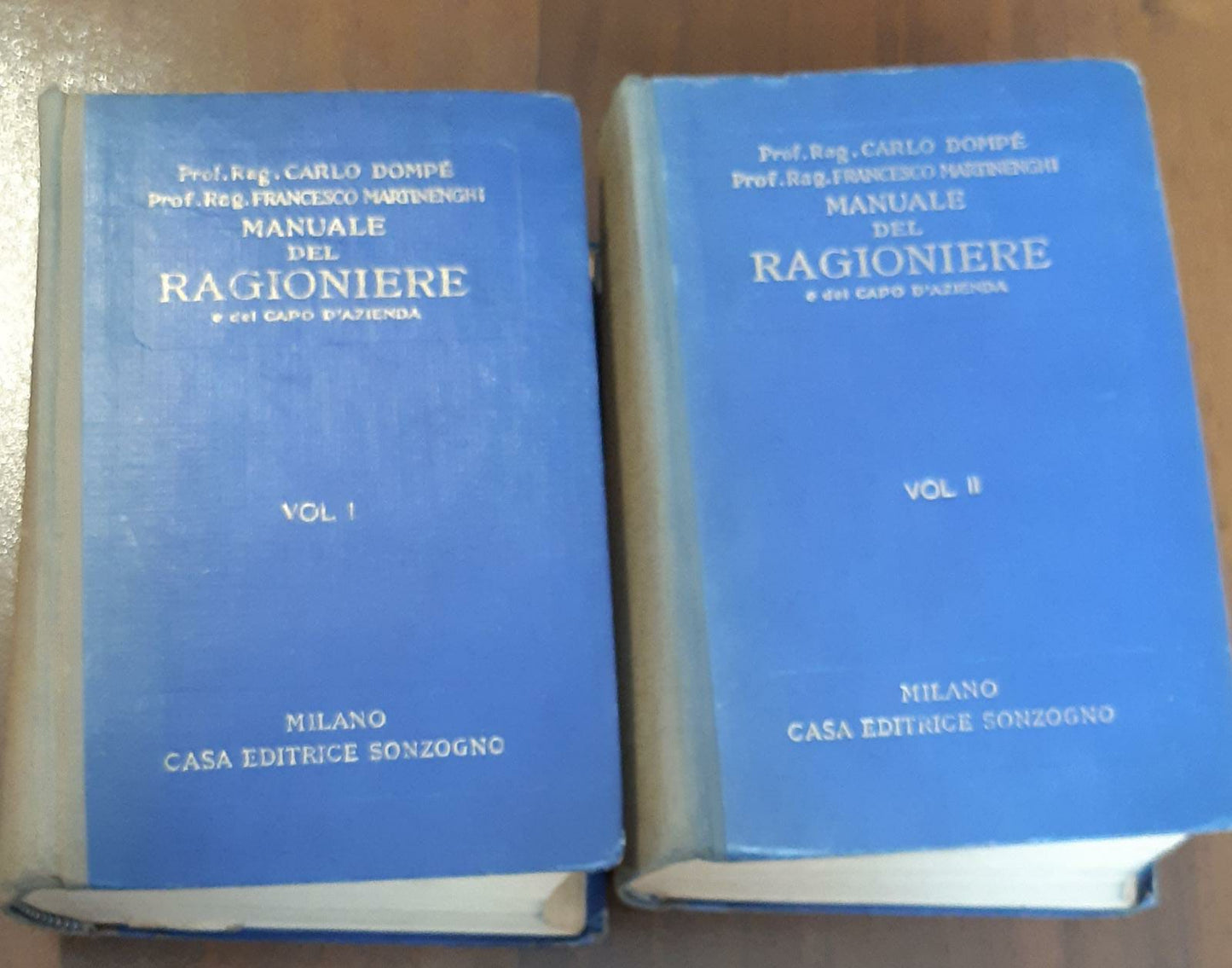 Manuale del Ragioniere e del capo d'azienda Volume I Volume II - copertina
