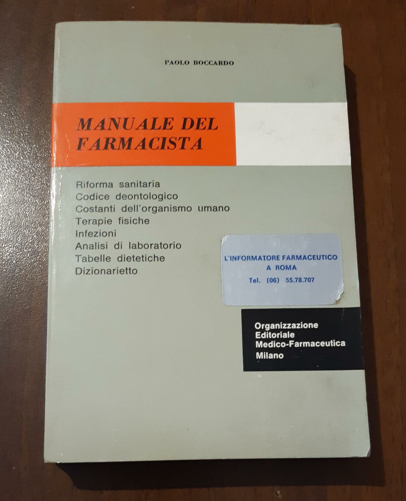 Manuale del farmacista - copertina
