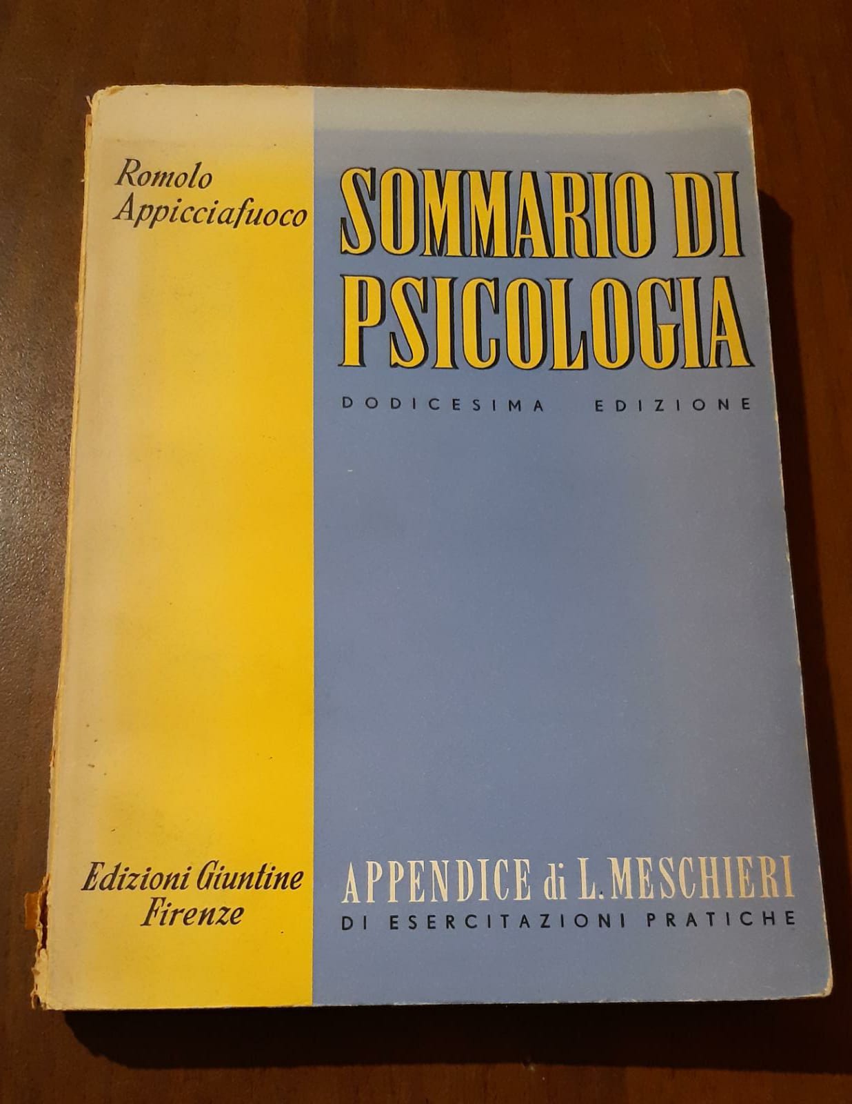 Sommario di psicologia - copertina