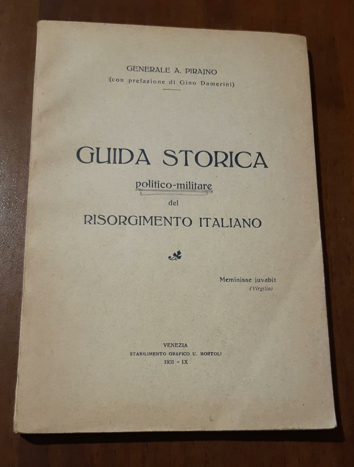 Guida storica politica-militare del Risorgimento Italiano - copertina