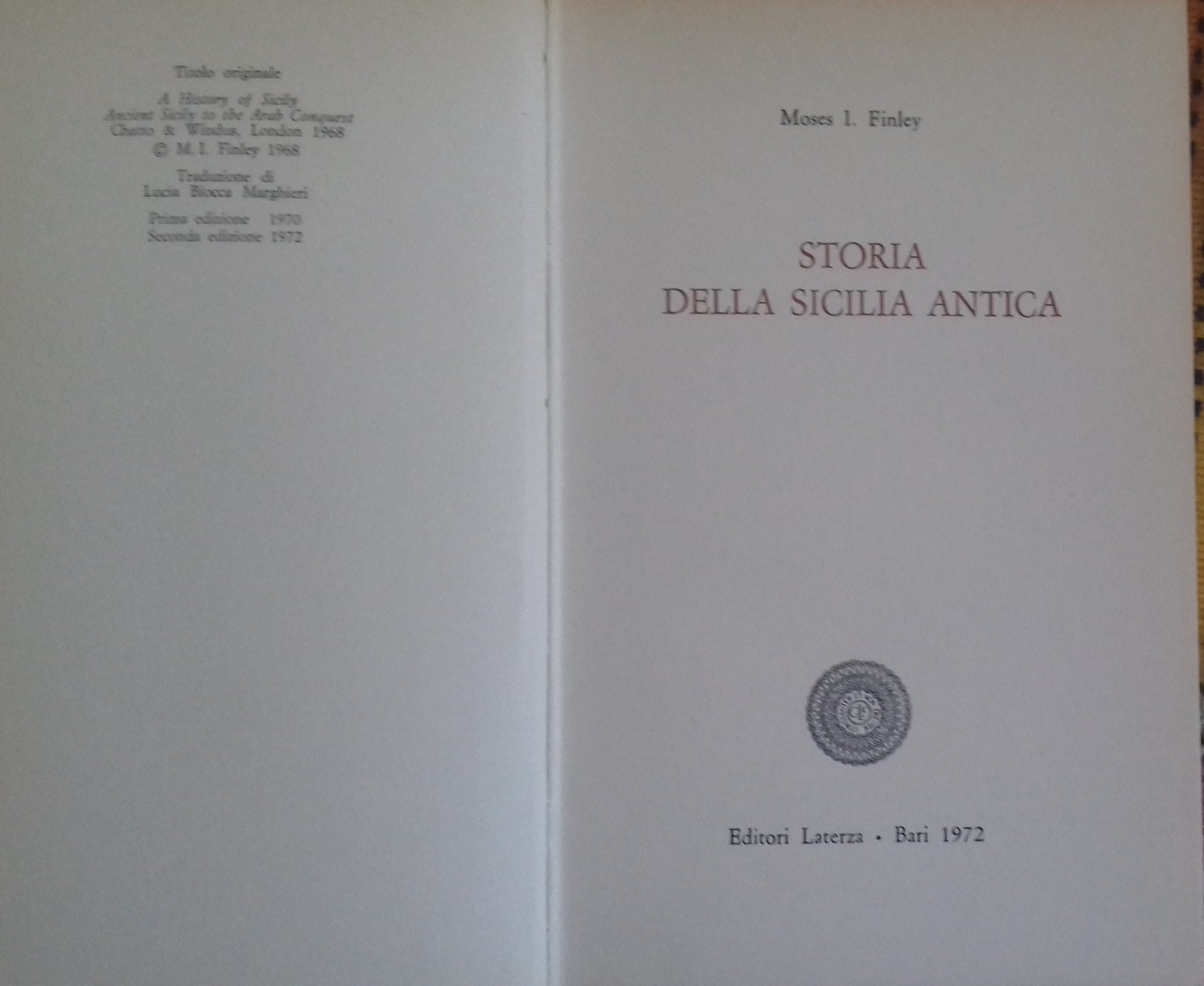 Storia della Sicilia antica - copertina