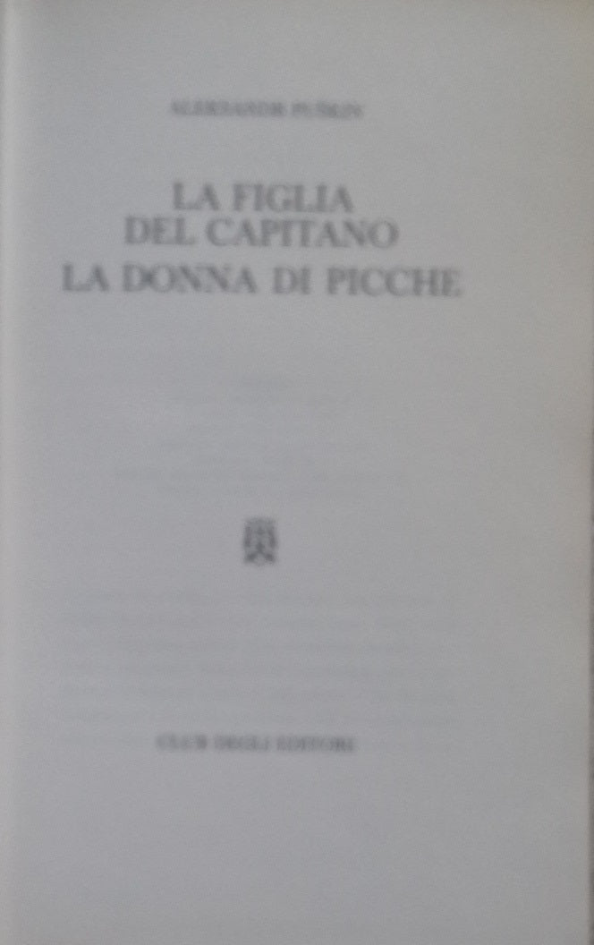La Figlia del Capitano - La donna di Picche - copertina