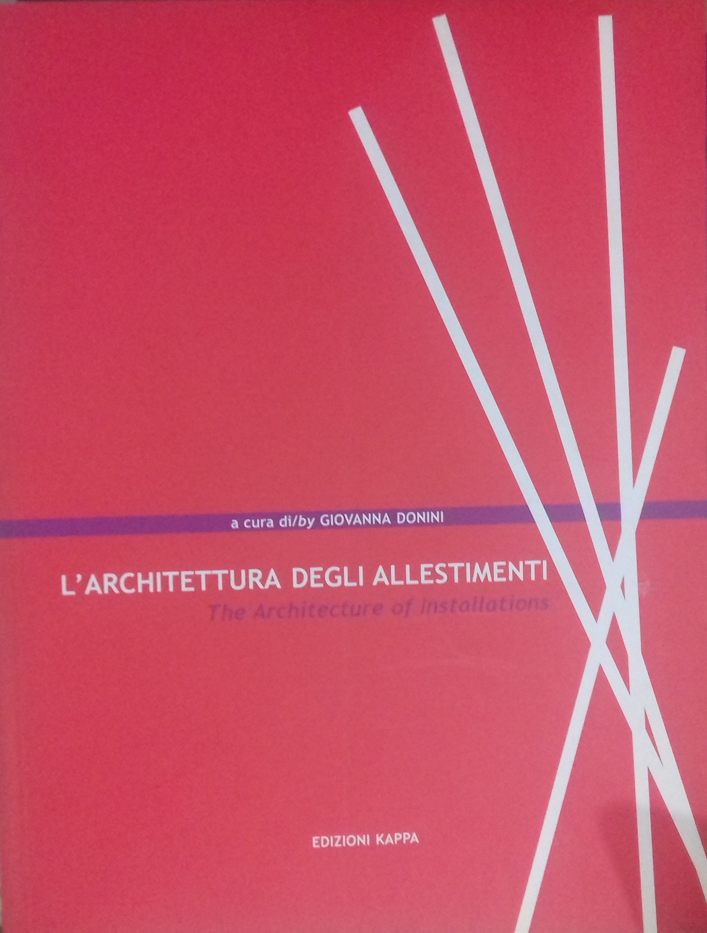 L'architettura degli allestimenti - copertina