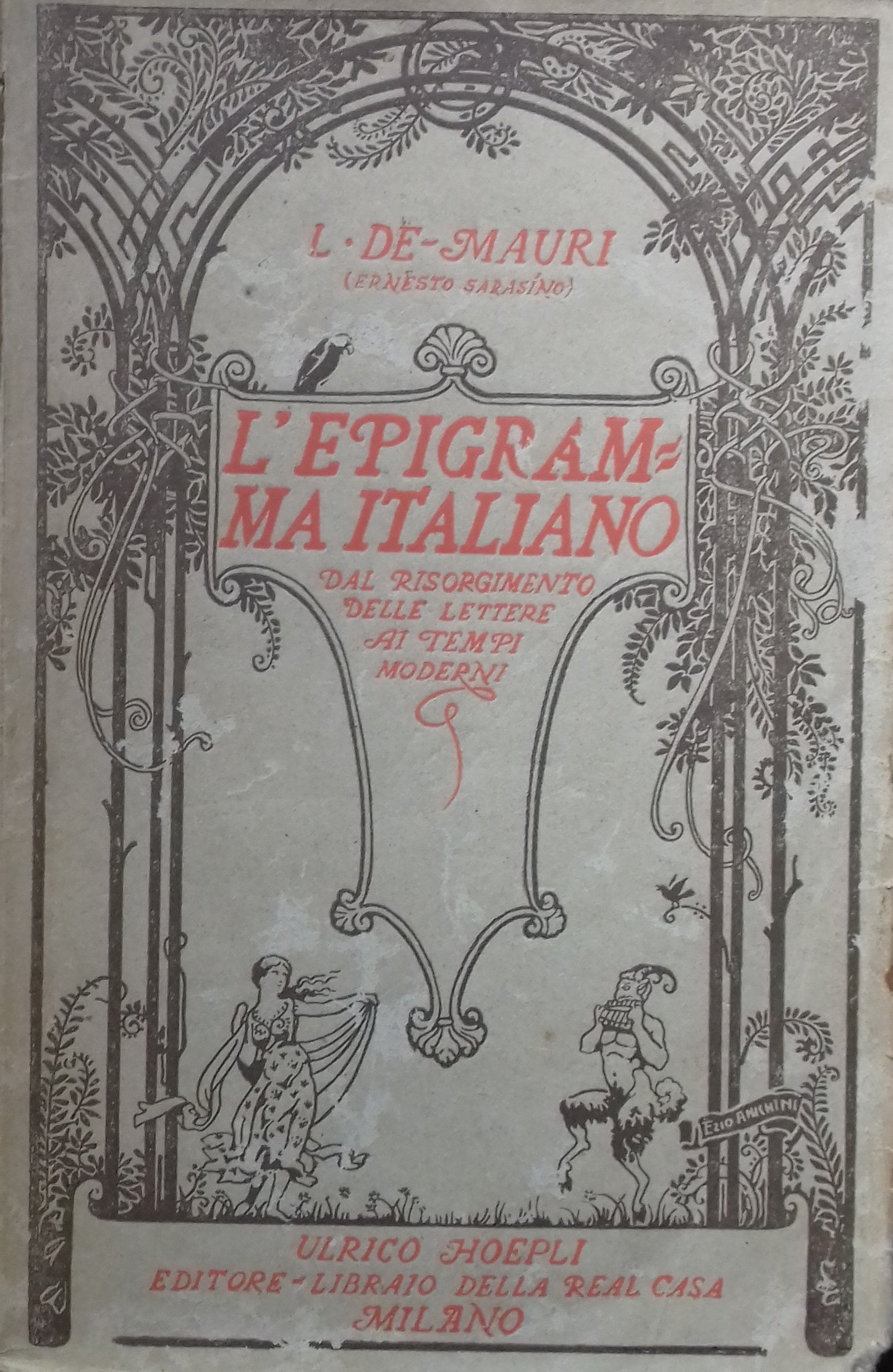 L'epigramma italiano. Dal risorgimento delle lettere ai tempi moderni - copertina