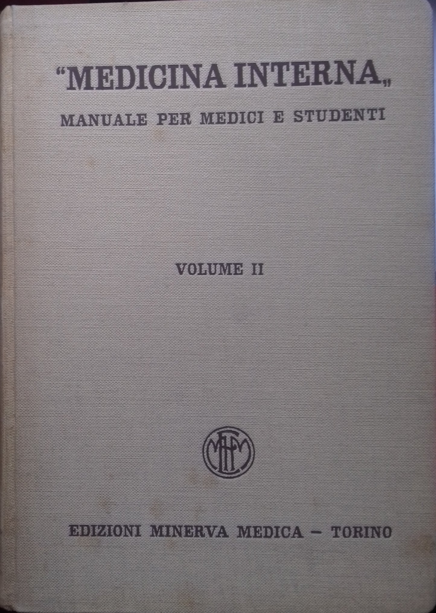 Medicina interna. Manuale per medici e studenti. Volume II - copertina