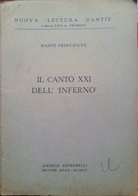 Il canto XXI dell'Inferno - copertina