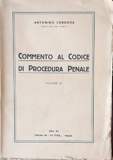 Commento al codice di procedura penale, vol. II - copertina