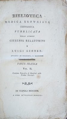 Biblioteca Browniana Germanica. Parte pratica Vol. II - copertina