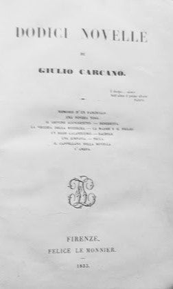Dodici Novelle (Memorie d'un Fanciullo, Una Povera Tosa, Il Giovine sconosciuto, Benedetta, La Vecchia della Mezzegra, La Madre e il Figlio, Un Buon Galantuomo, Rachele, Una Simpatia, Tecla, Il Cappellano della Novella, L'Ameda) - copertina