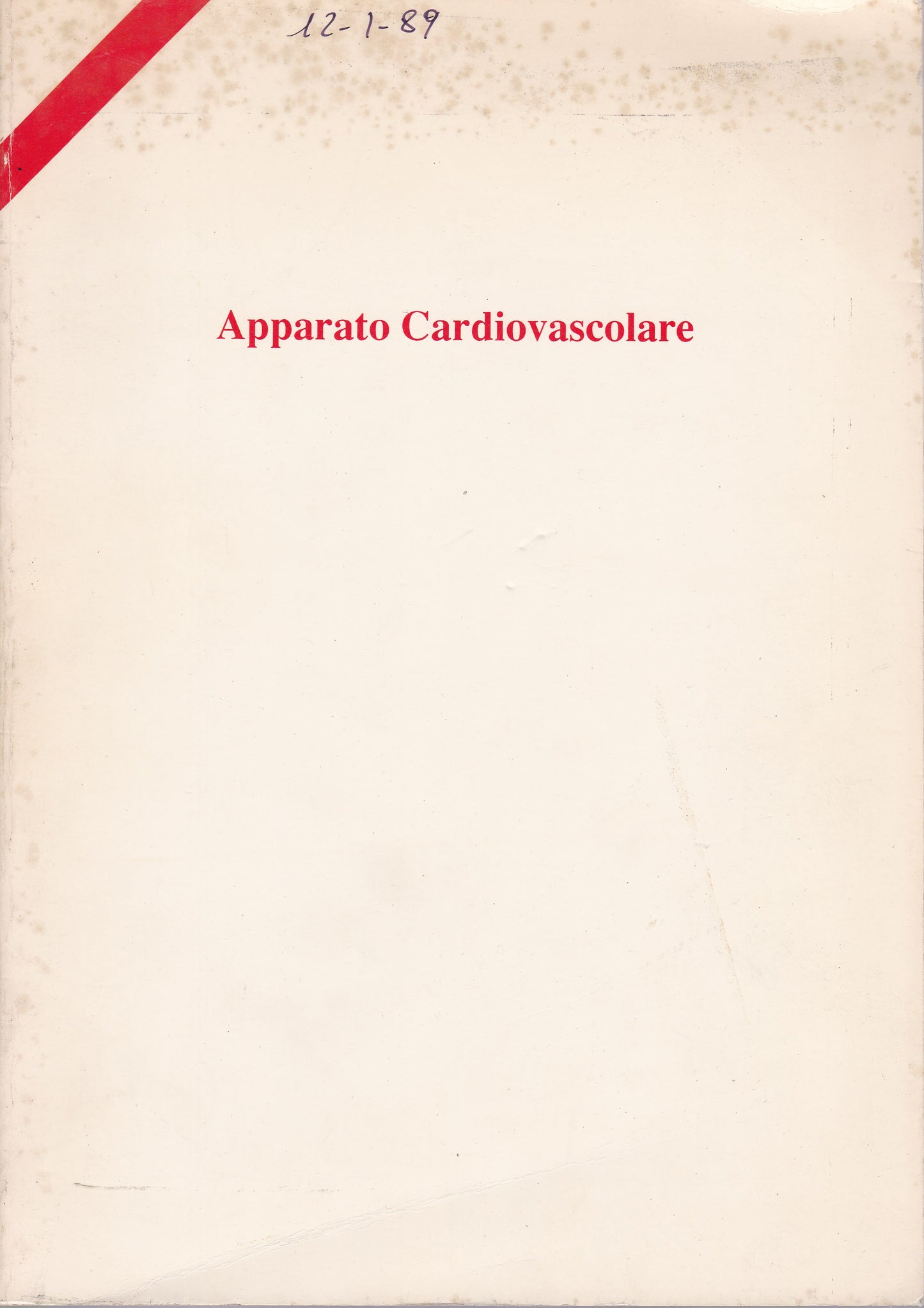 Apparato Cardiovascolare - copertina