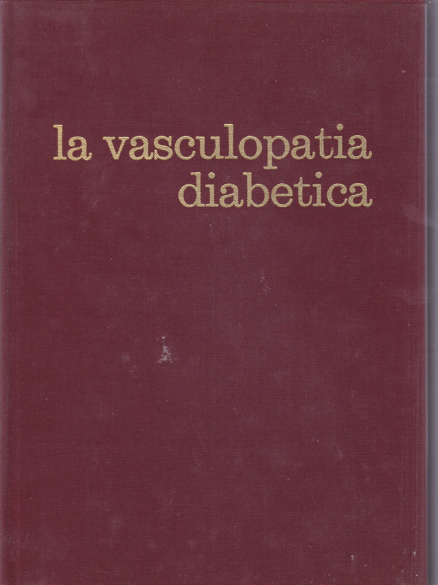 La vasculopatia diabetica - copertina