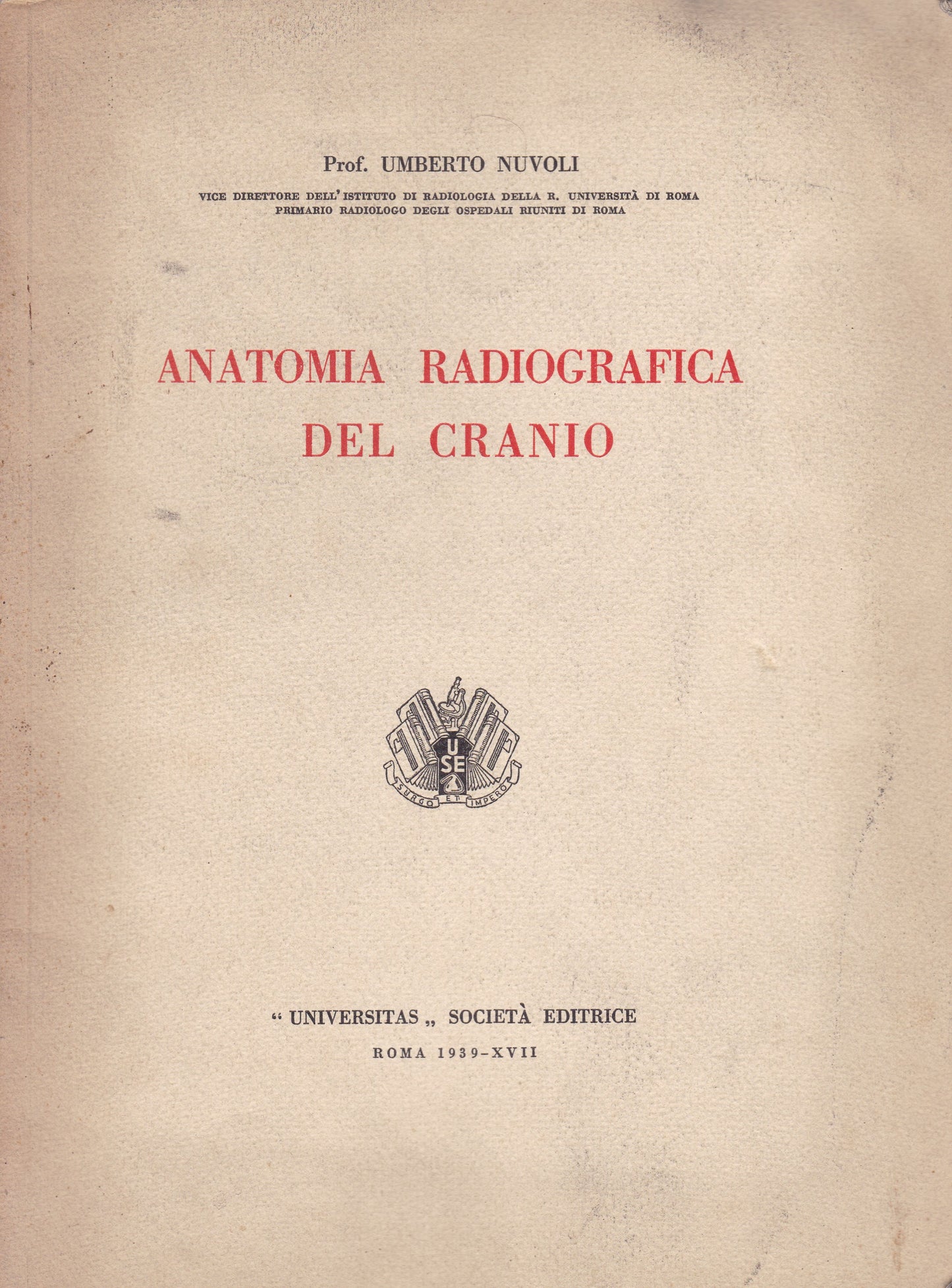Anatomia radiografica del cranio - copertina