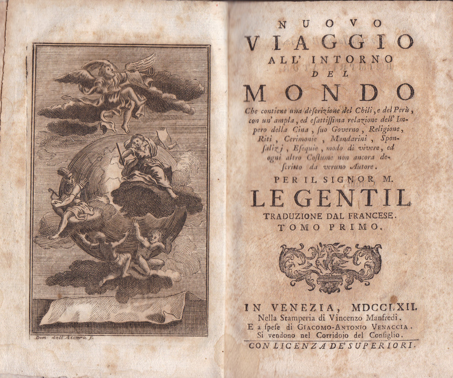 Nuovo viaggio all'intorno del mondo. I. - copertina