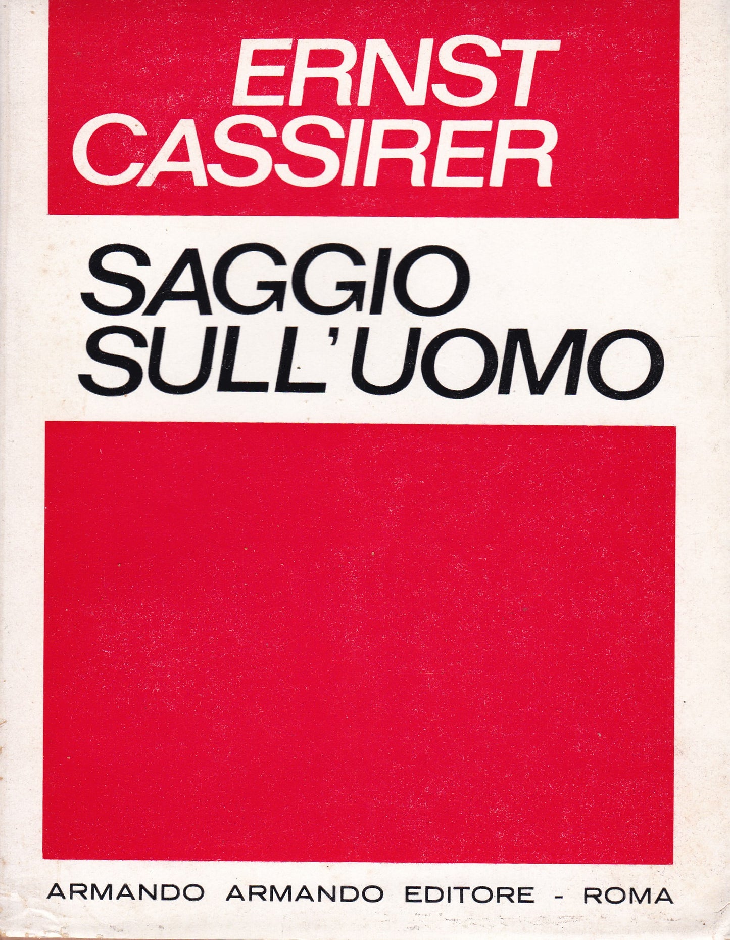 Saggio sull'uomo. Introduzione ad una filosofia della cultura. - copertina