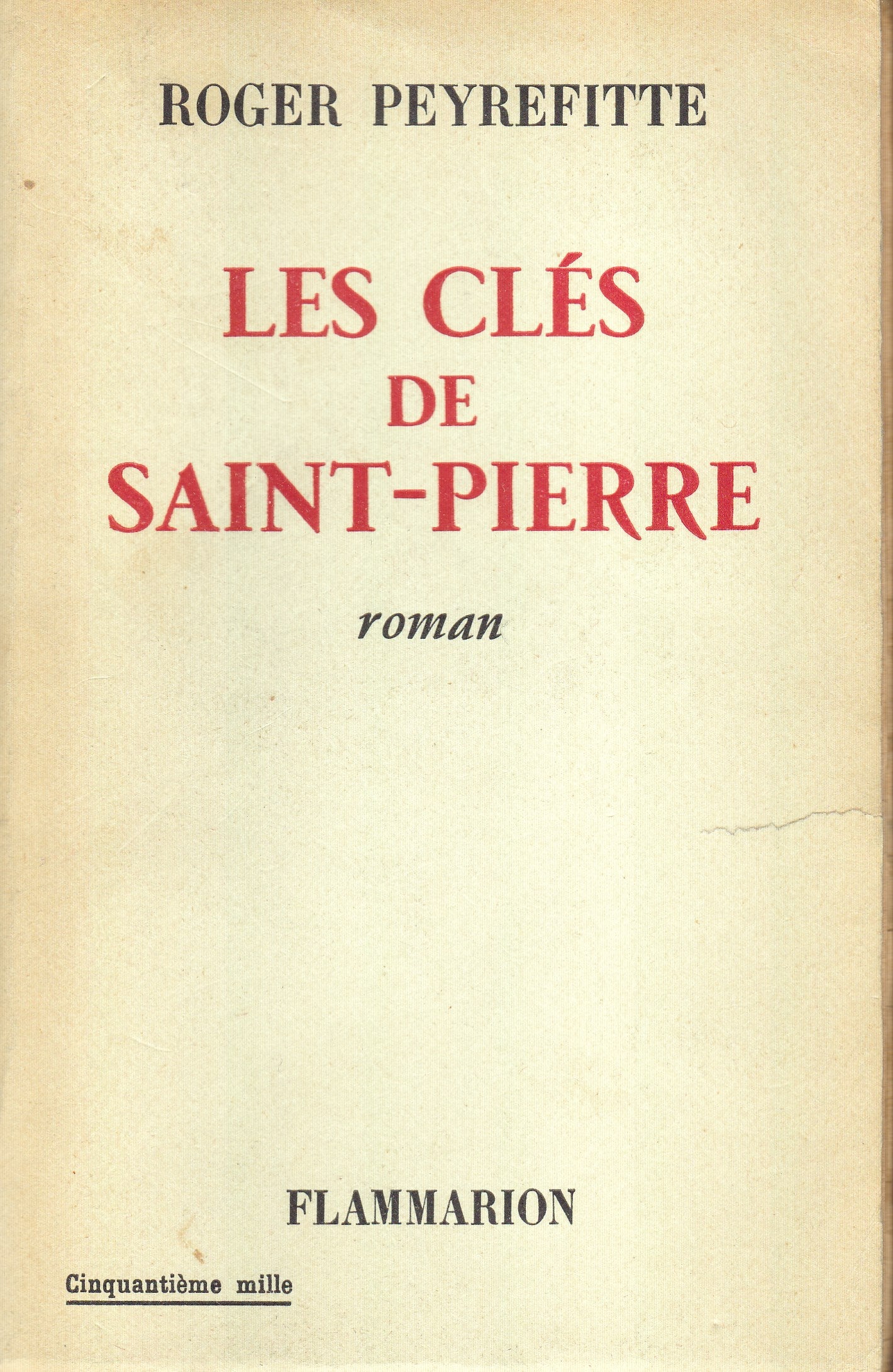 Les clés de Saint-Pierre. Roman. - copertina