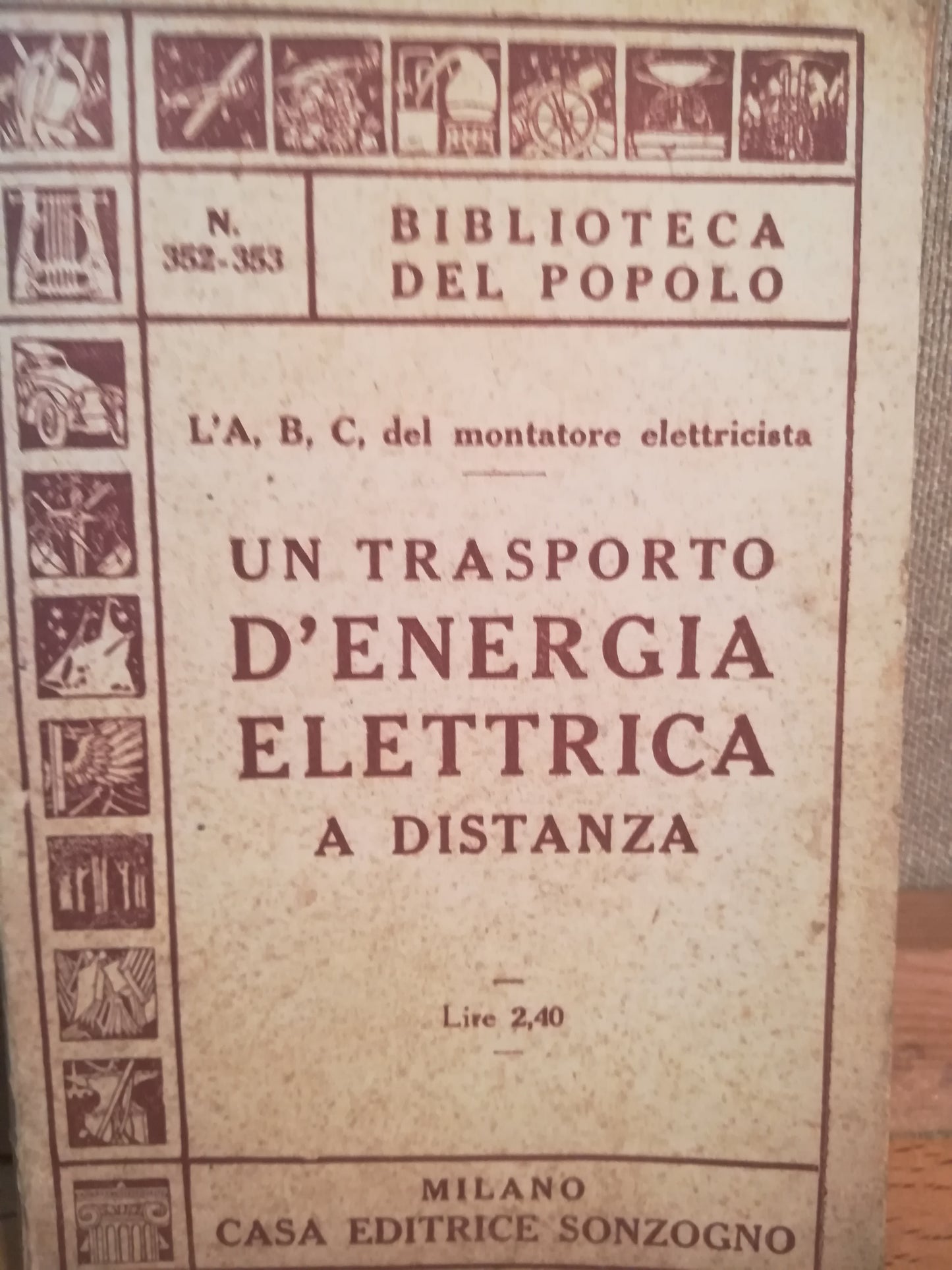Un trasporto d'energi elettrica a distanza - copertina
