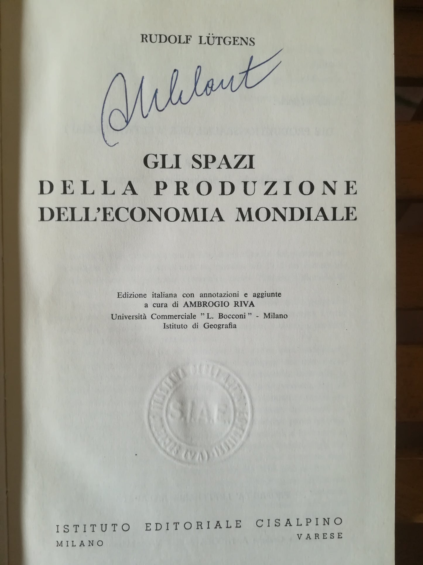 Gli spazi della produzione dell'economia mondiale - copertina