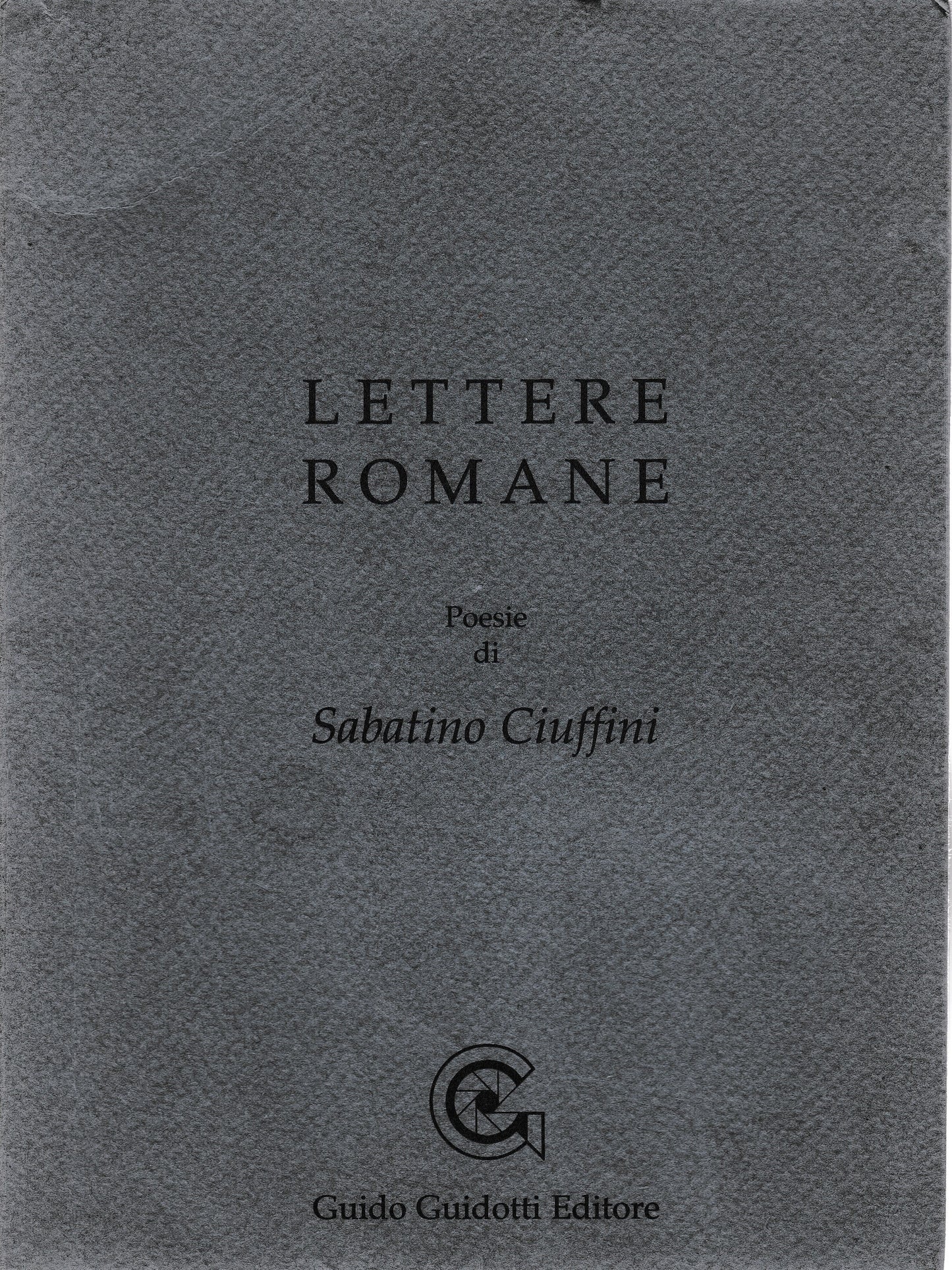 Lettere romane. Poesie - copertina