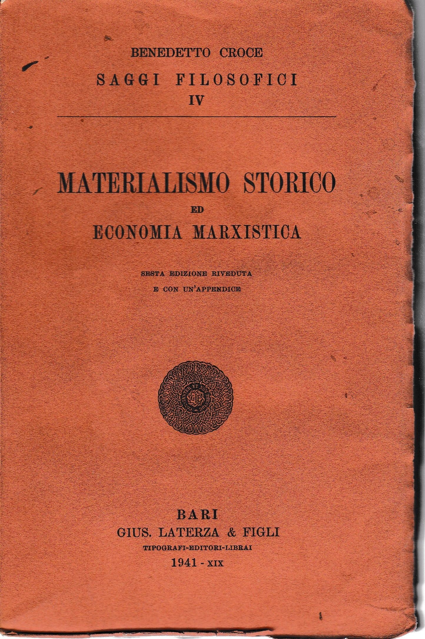 Materialismo storico ed economia marxistica - copertina