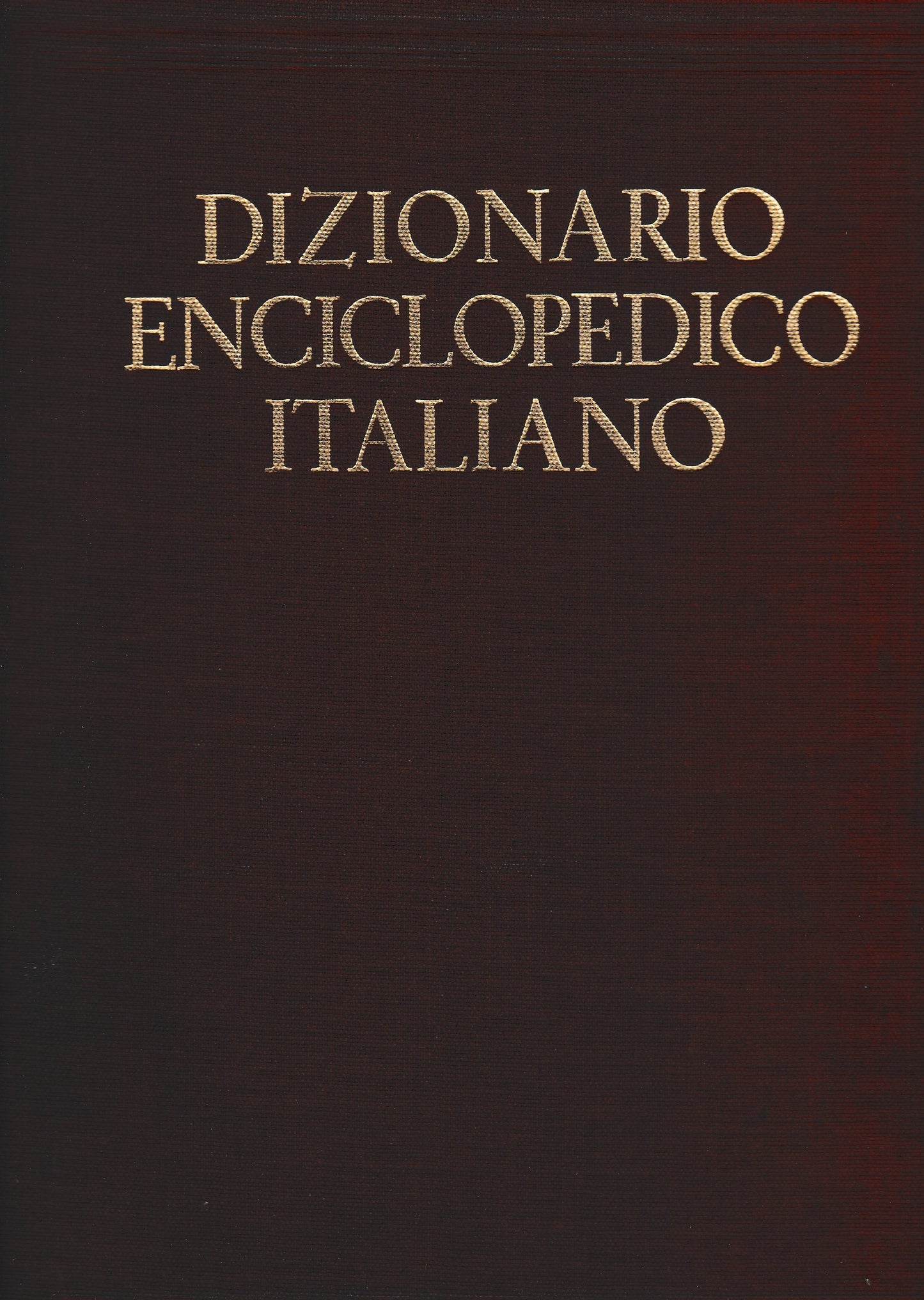 Dizionario enciclopedico italiano - copertina