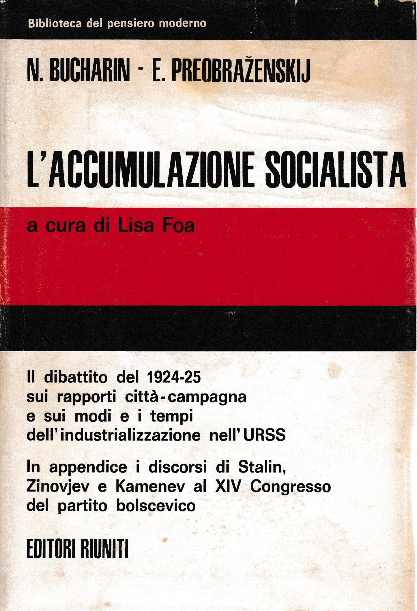 L'accumulazione socialista - copertina