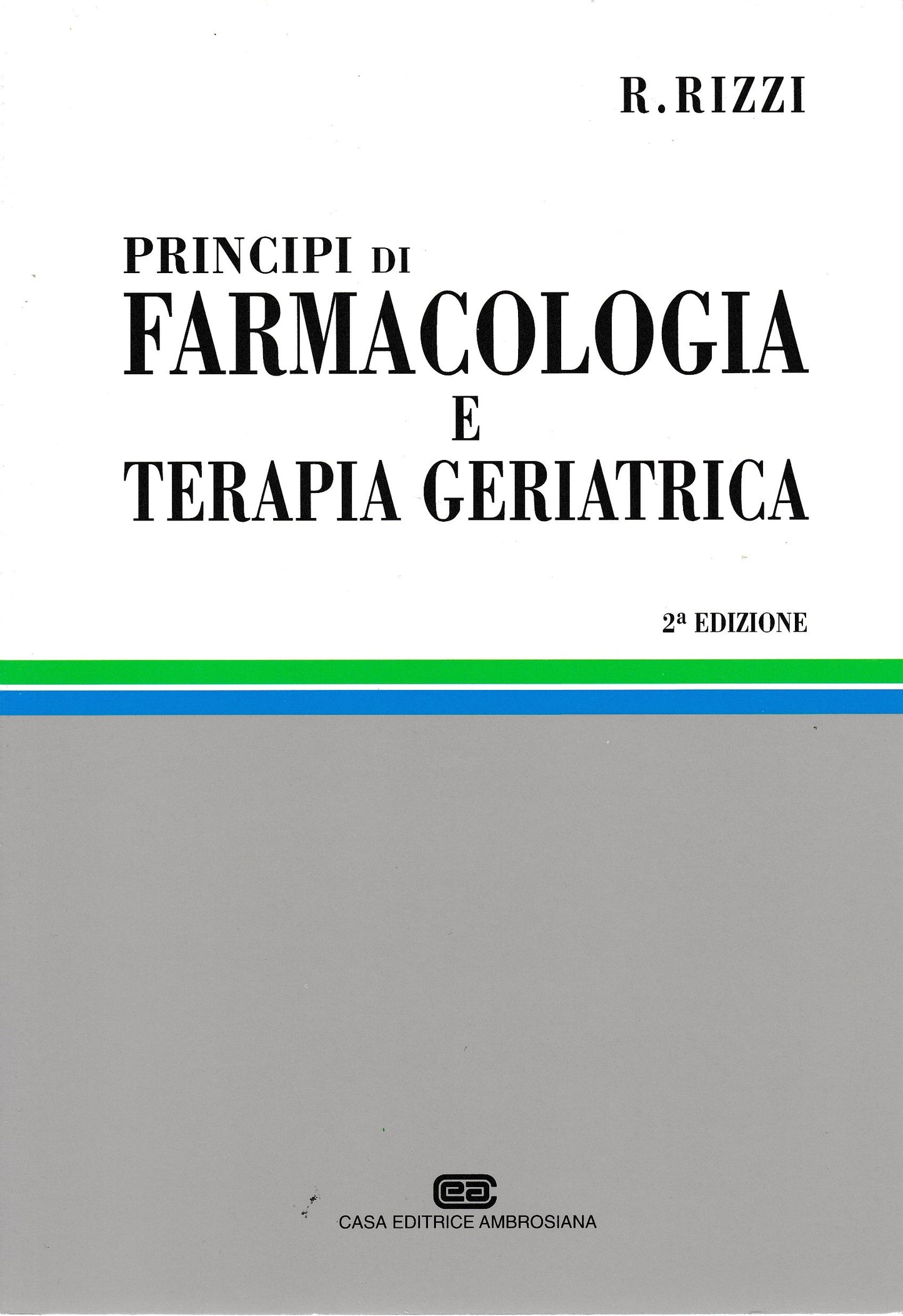 Principi di farmacologia e terapia geriatrica - copertina