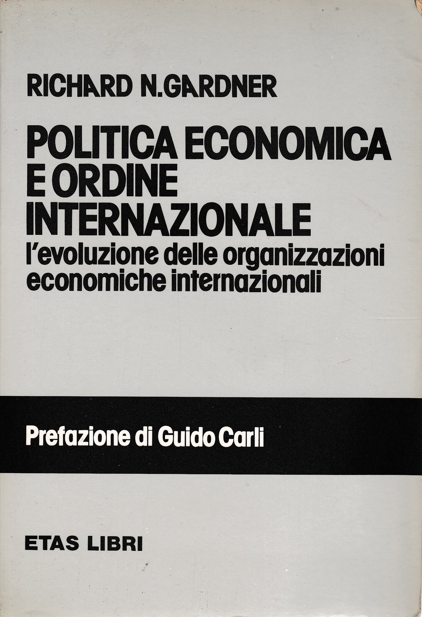 Politica economica e ordine internazionale - copertina