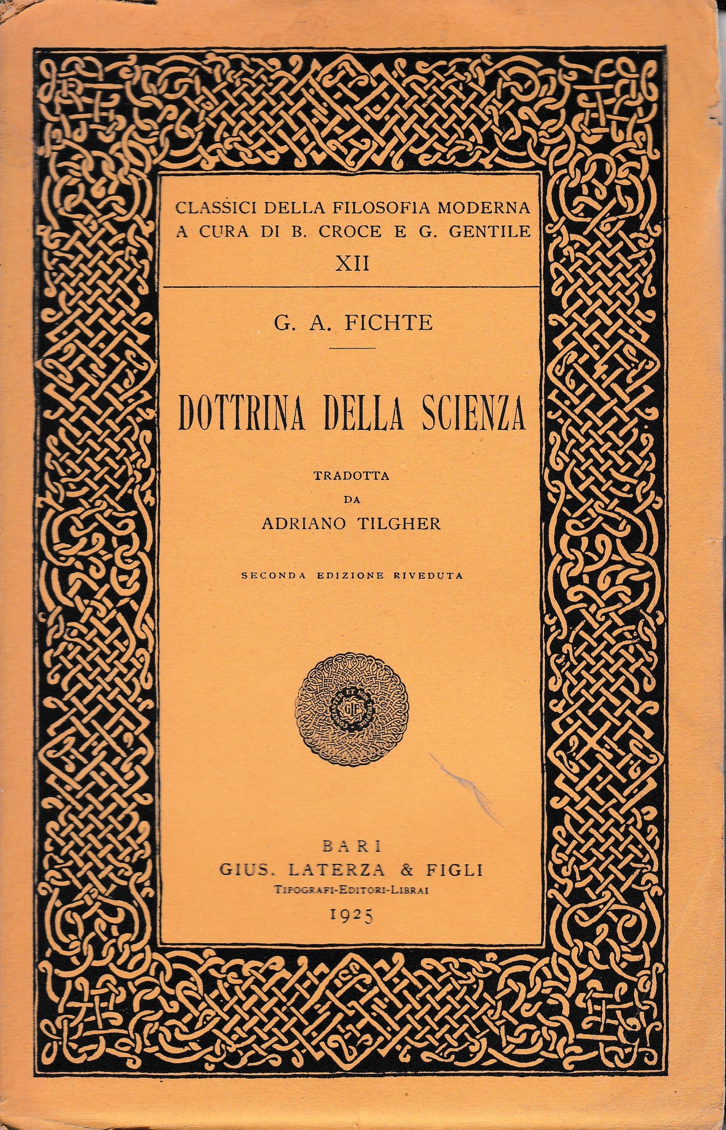 Dottrina della scienza - copertina