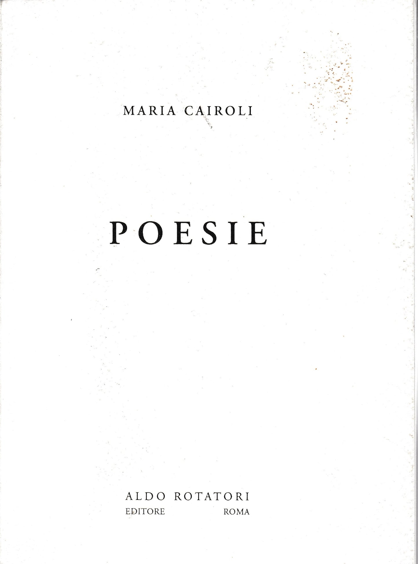 Poesie - copertina