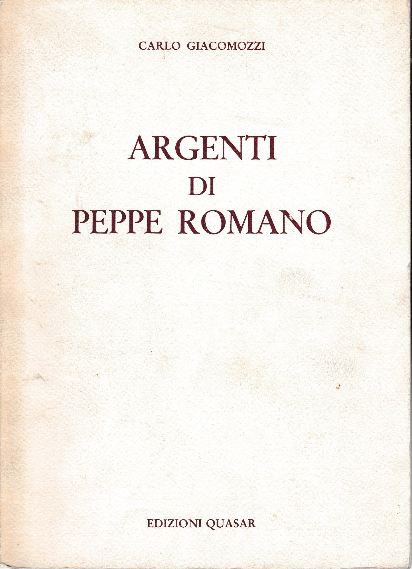 Argenti di Peppe Romano - copertina