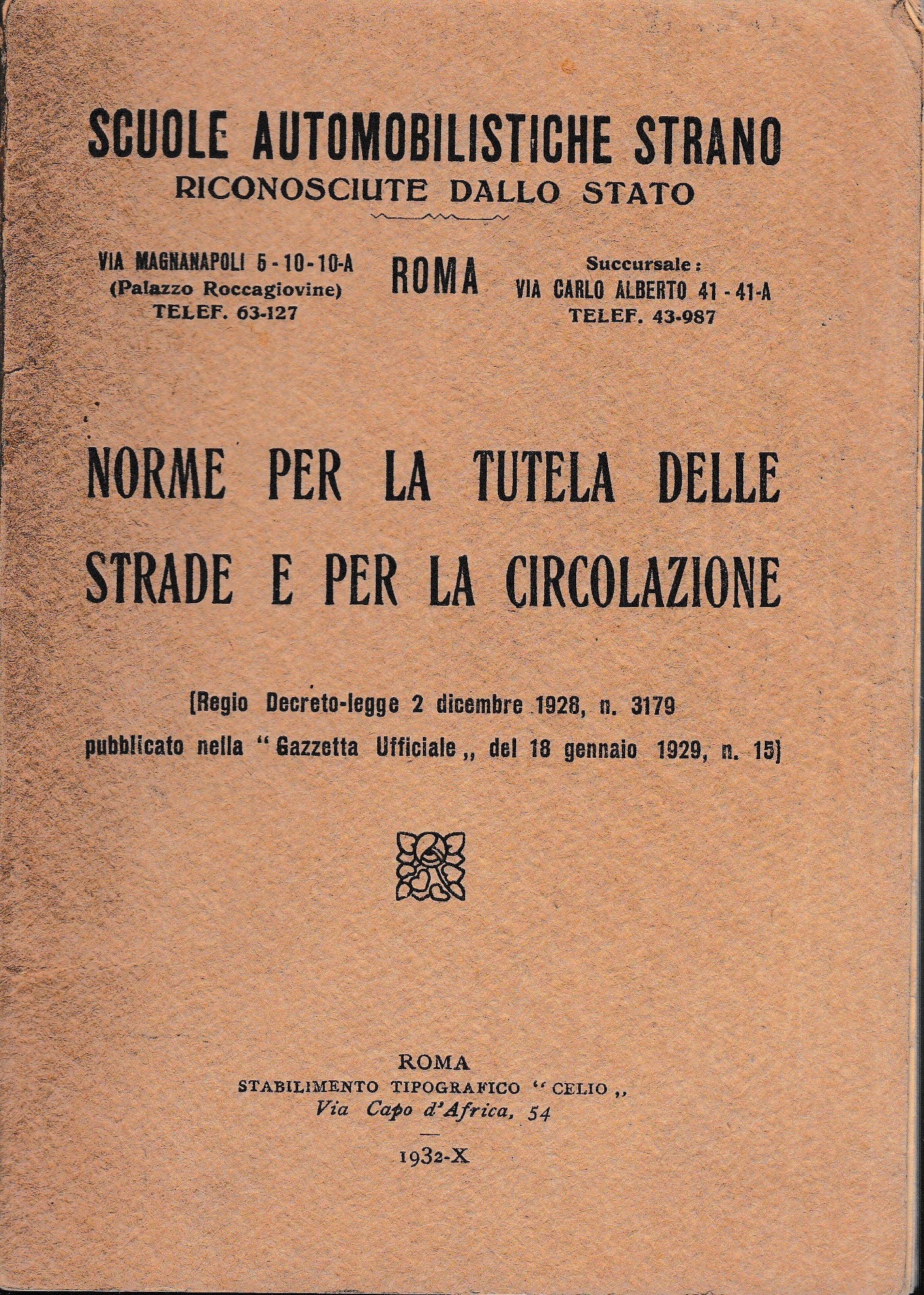 Norme per la tutela delle strade e per la circolazione - copertina