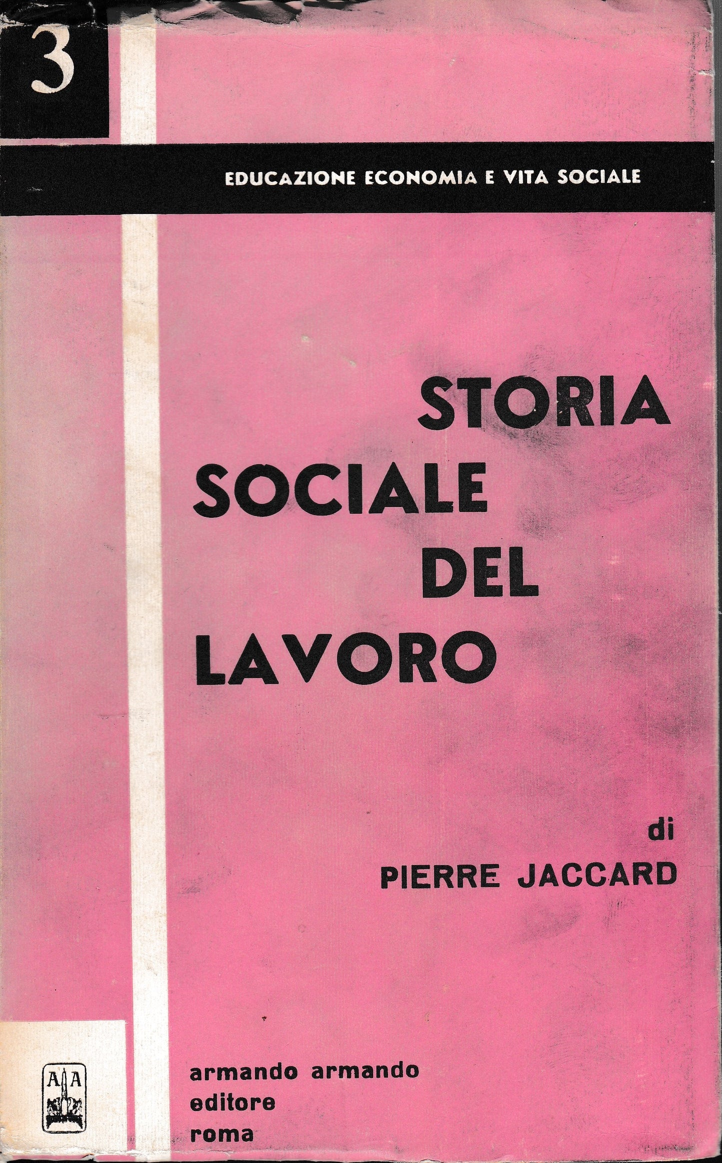 Storia sociale del lavoro - copertina