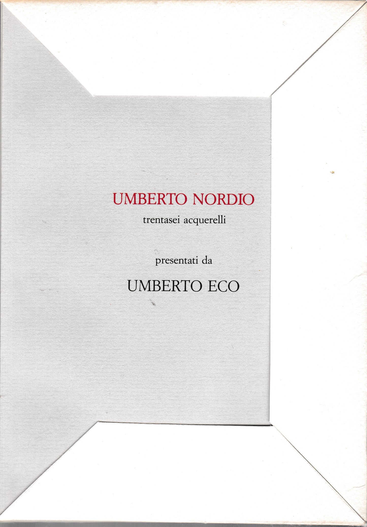 Era proprio una storia senza capo né coda. Umberto Nordio 36 acquerelli - copertina