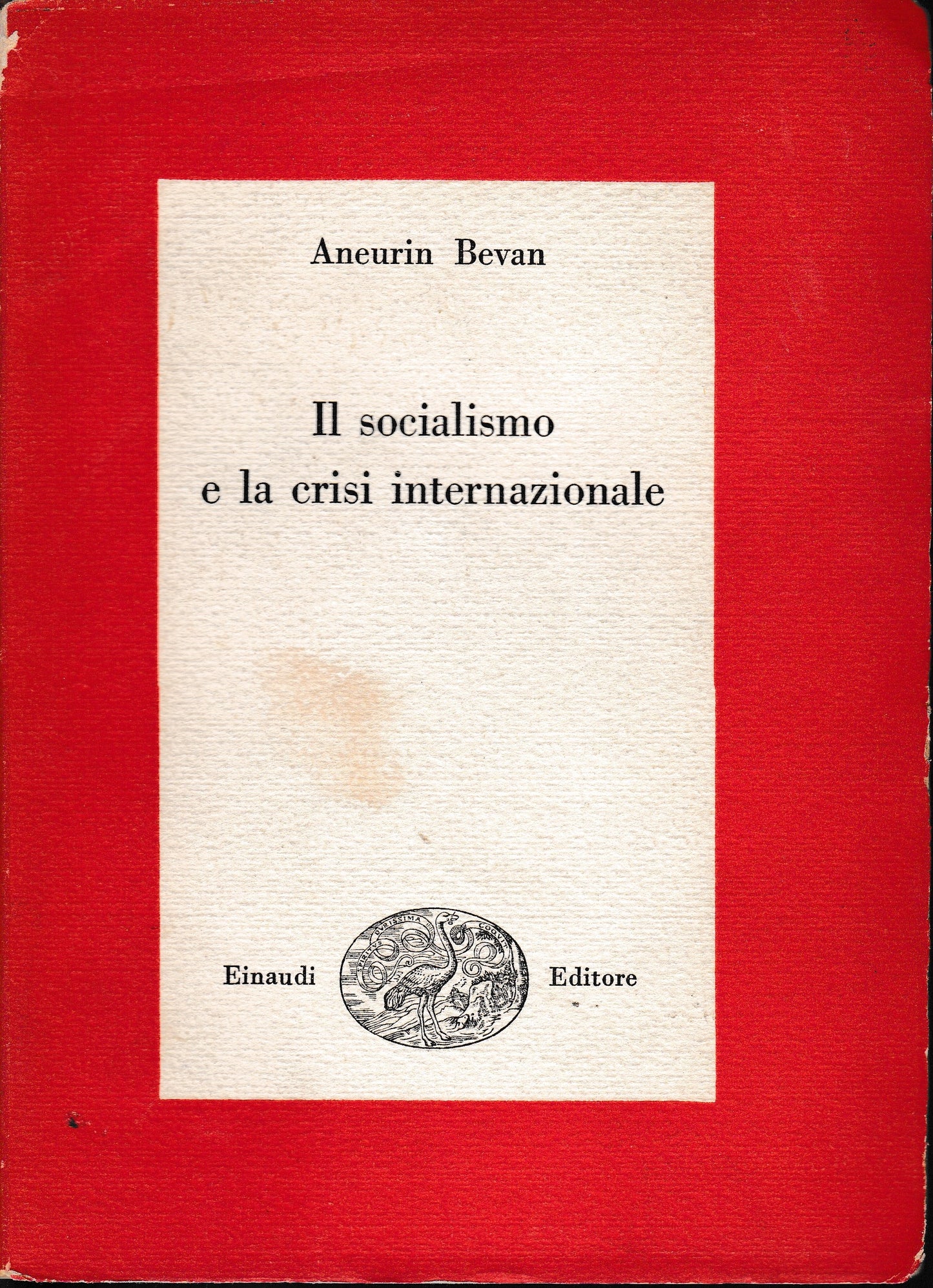 Il socialismo e la crisi internazionale - copertina