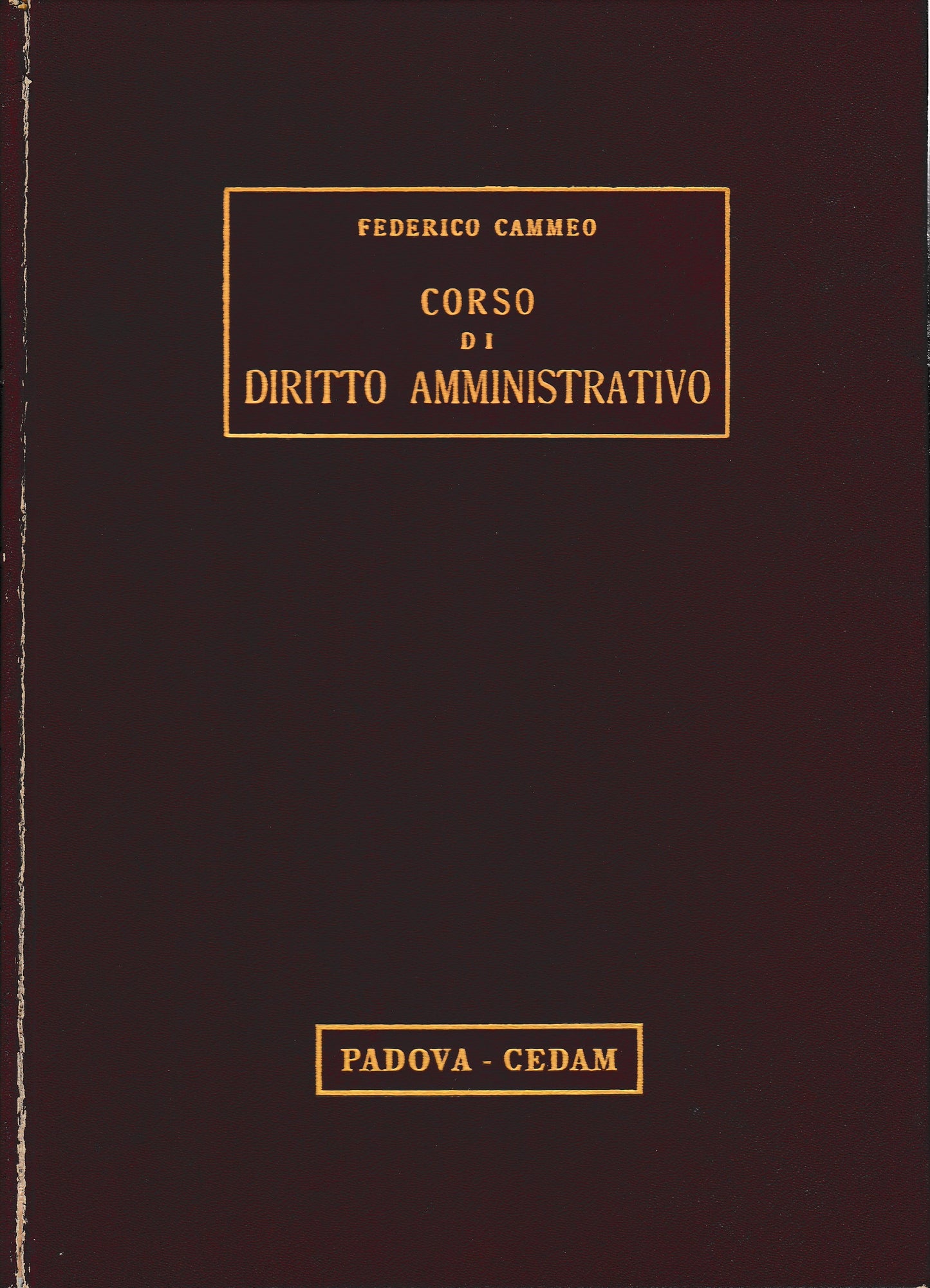 Corso di diritto amministrativo - copertina
