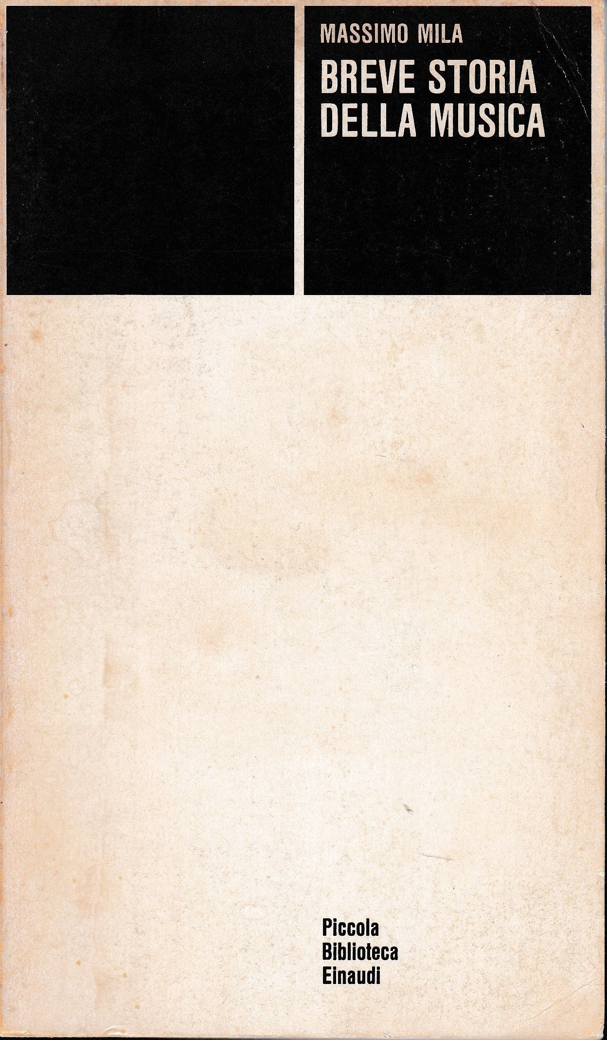 Breve stora della musica - copertina