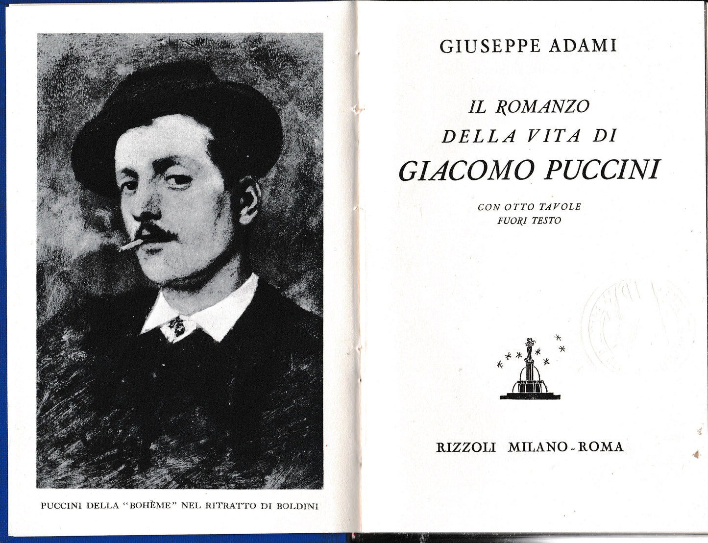 Il romanzo della vita di Giacomo Puccini - copertina