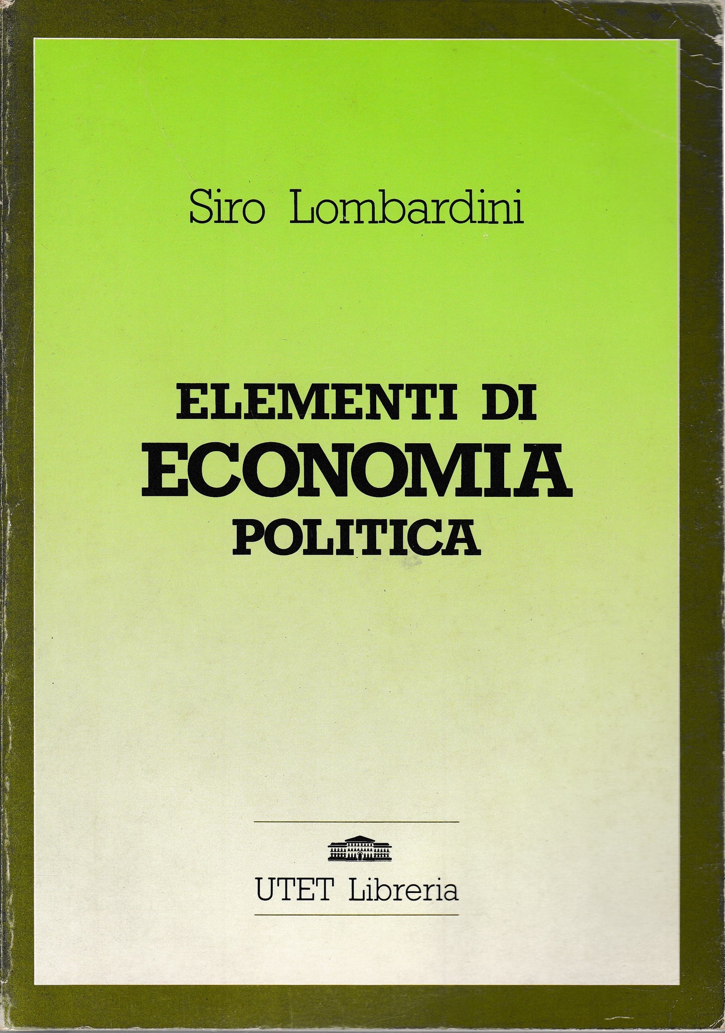 Elementi di economia politica - copertina