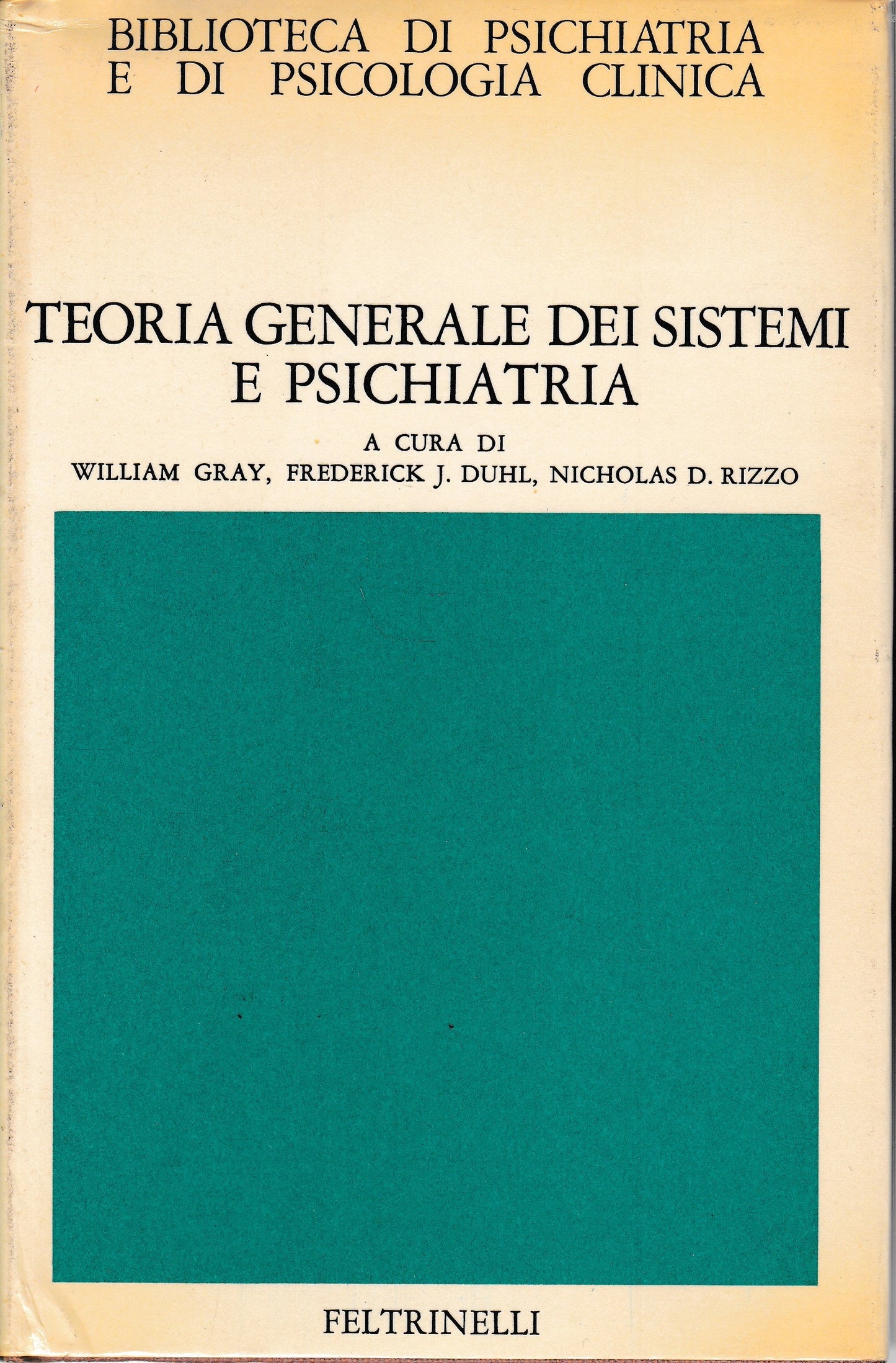 Teoria generale dei sistemi e psichiatria - copertina