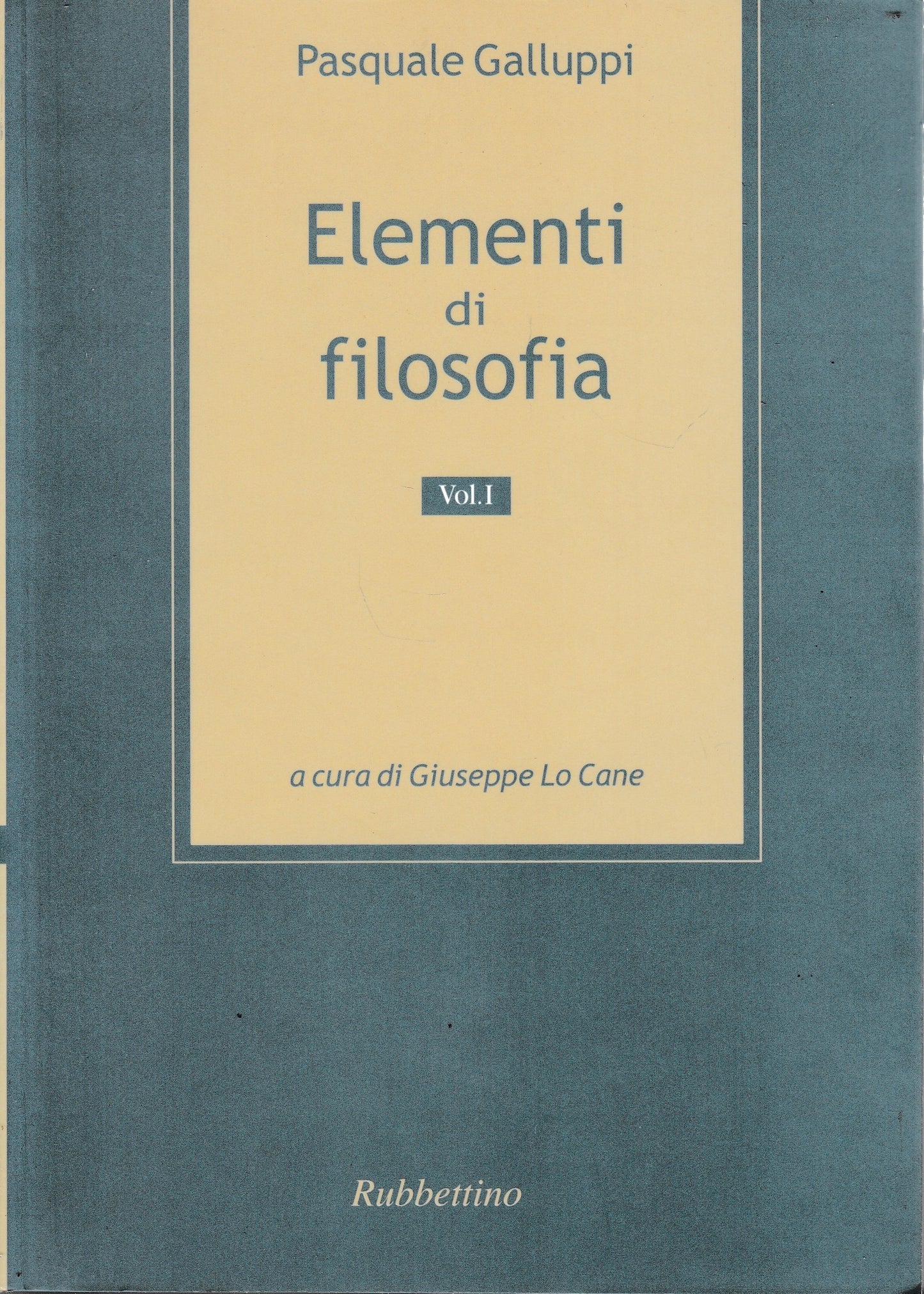 Elementi di filosofia: 1 - copertina