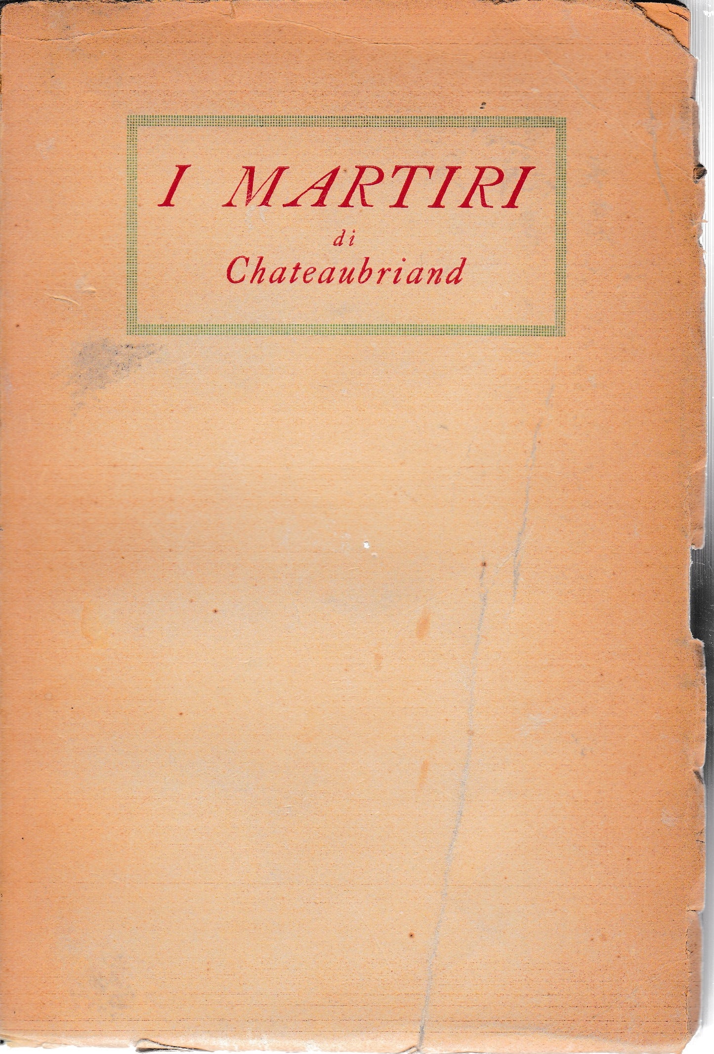 I martiri. Versione di G. L. Giordano - copertina