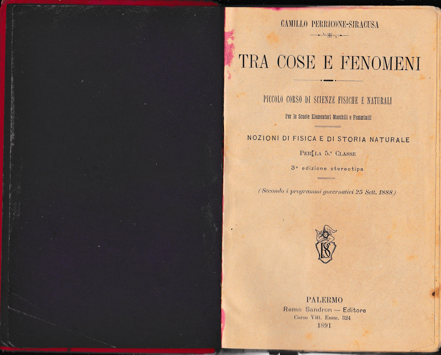 Tra cose e fenomeni. Piccolo corso di Scienze Fisiche e Naturali - copertina