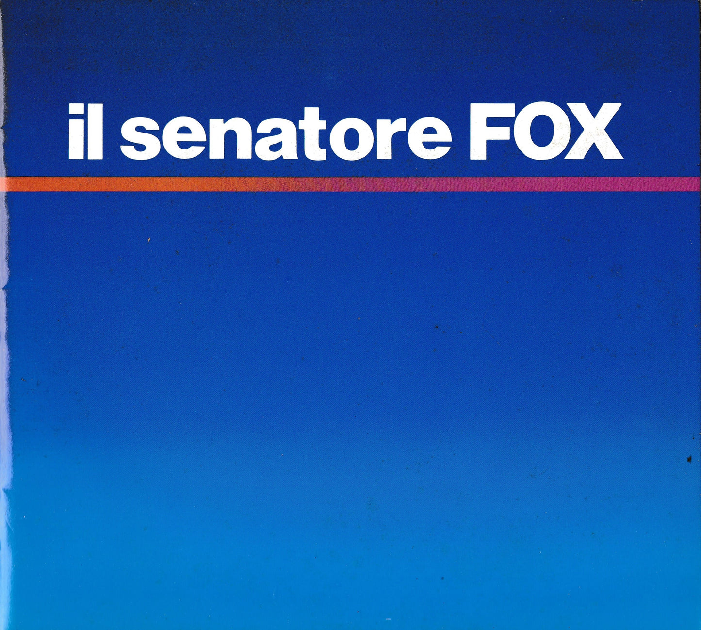 Il senatore FOX. Immagini fotografiche degli attori durante le prove dello spettacolo - copertina