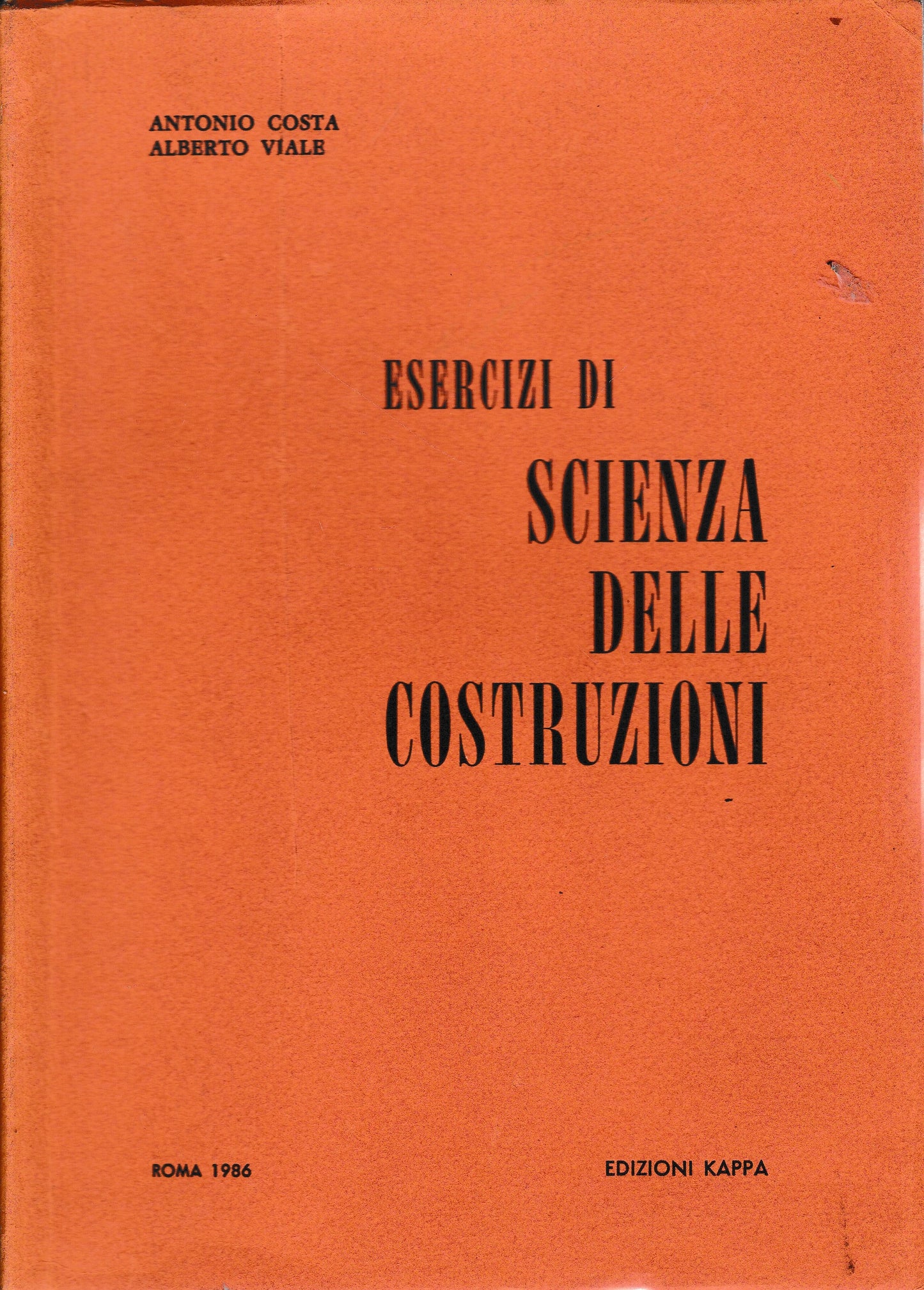 Esercizi di scienza delle costruzioni - copertina
