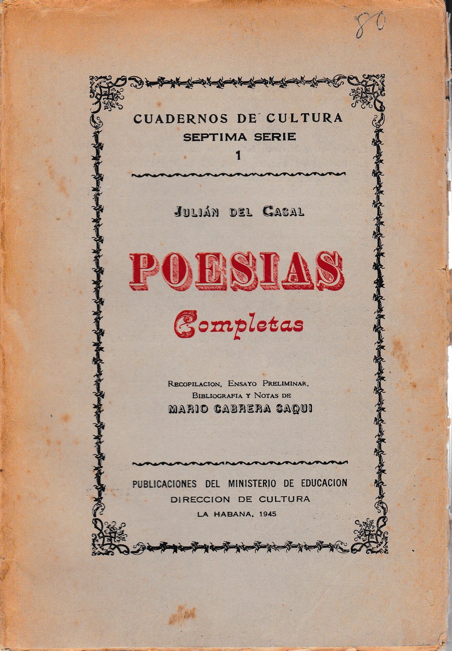 Poesias Completas - copertina