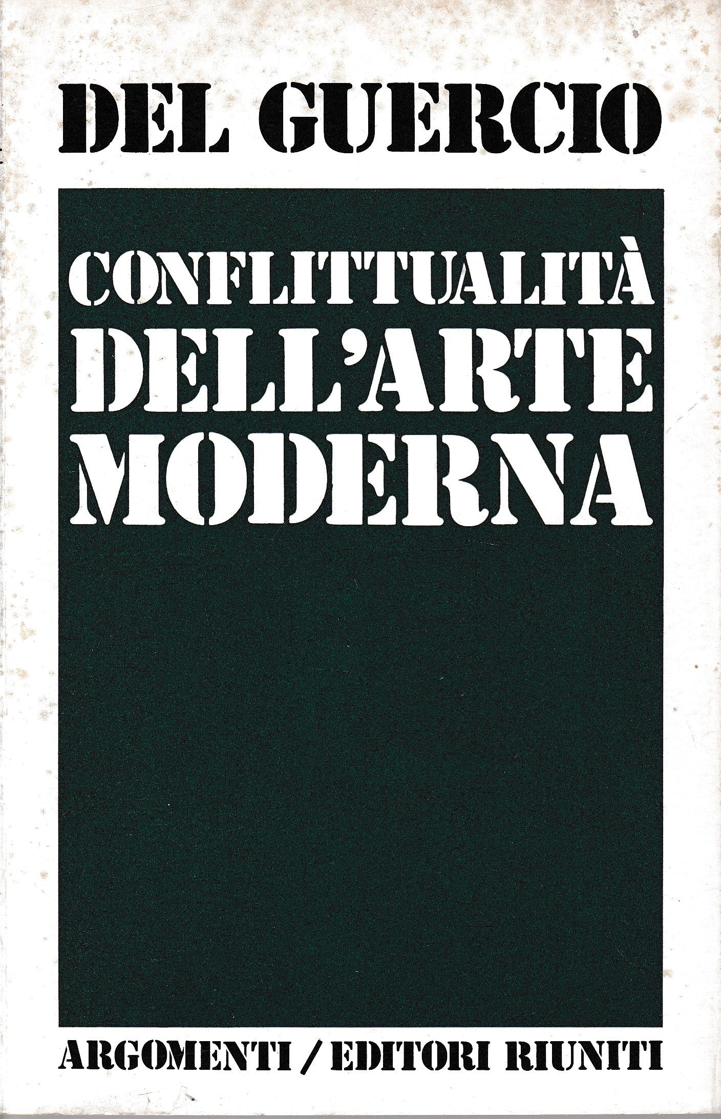Conflittualità dell'arte moderna - copertina