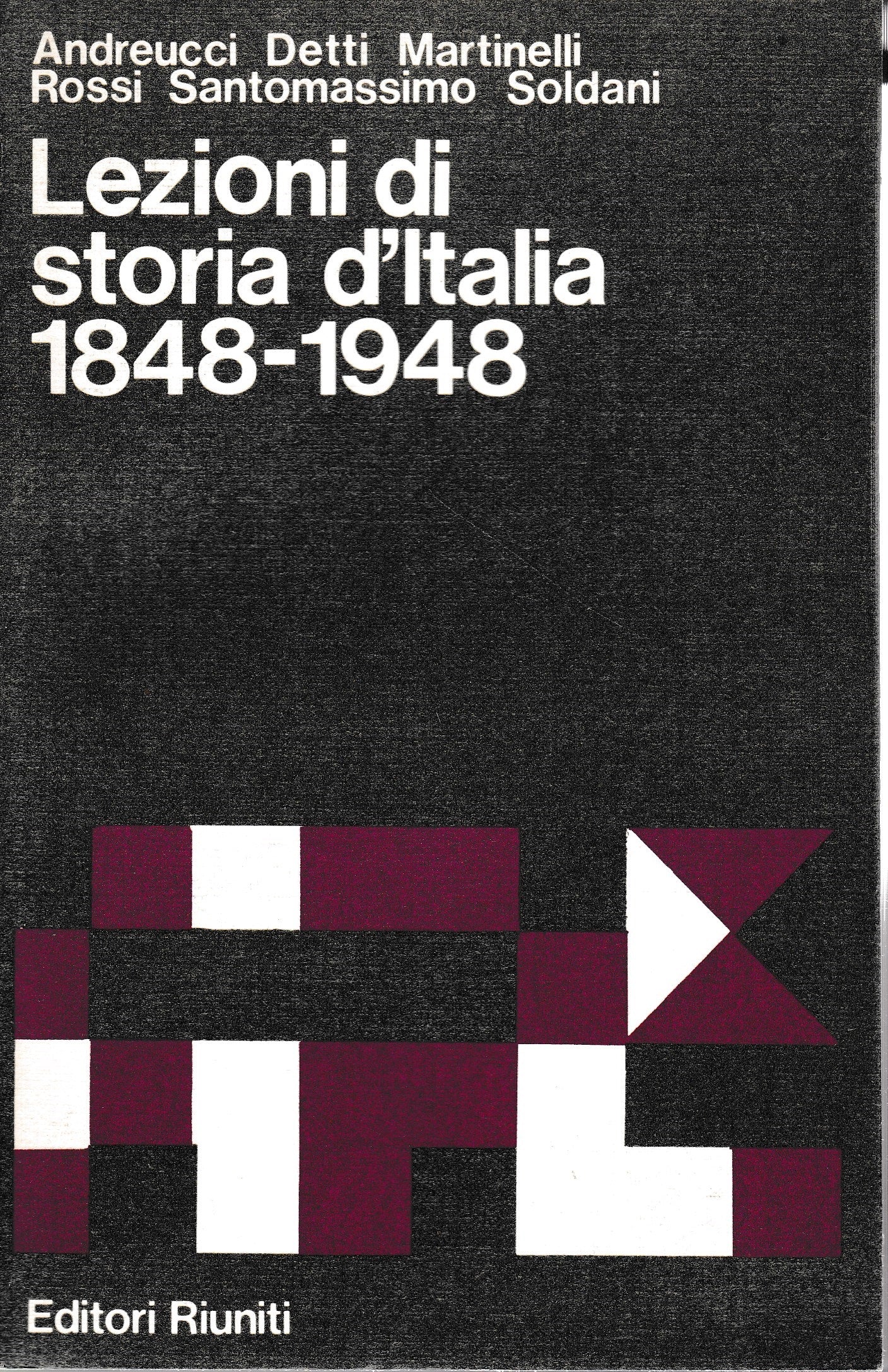 Lezioni di storia d'Italia 1848-1948 - copertina