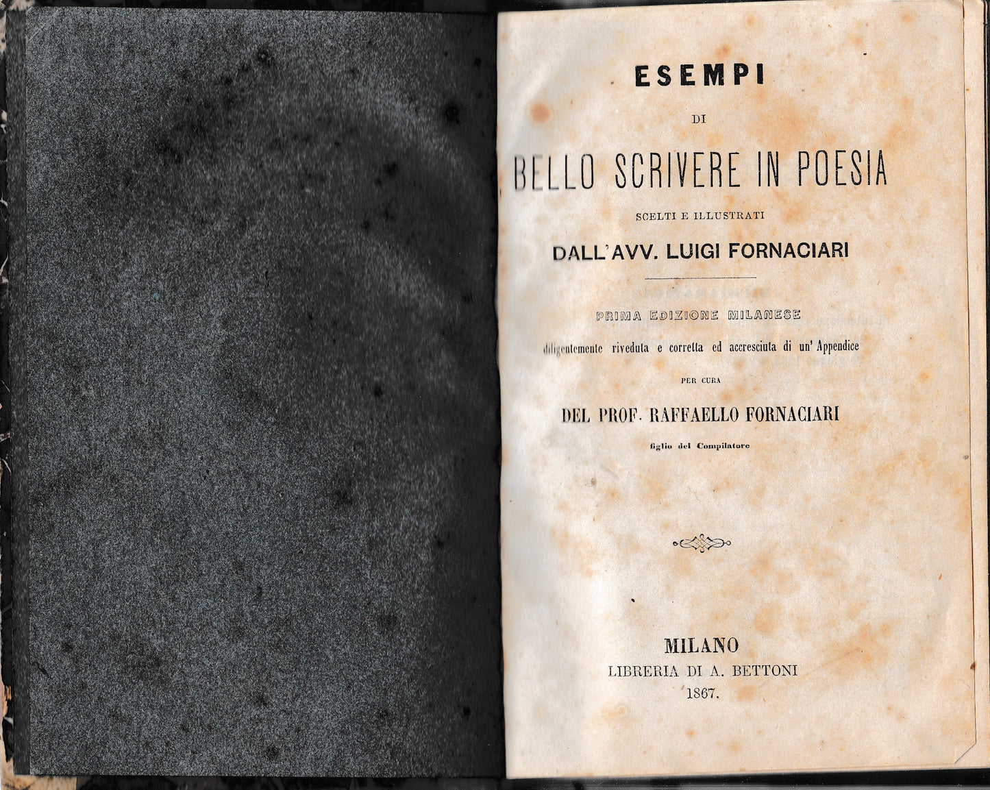 Esempi di bello scrivere in poesia - copertina