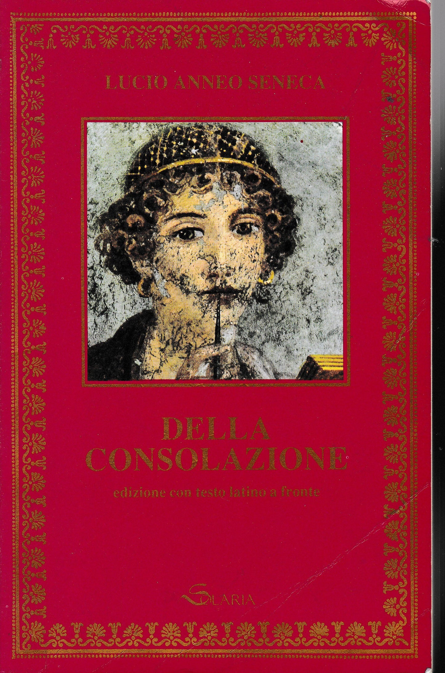 Della consolazione (bilingue Latino Italiano) Testo Latino a fronte - copertina